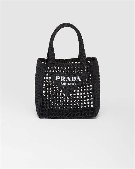 prada raffa tote|prada small raffia tote bag.